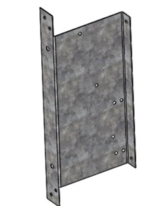 Side profile lh for metal inlet BDBR